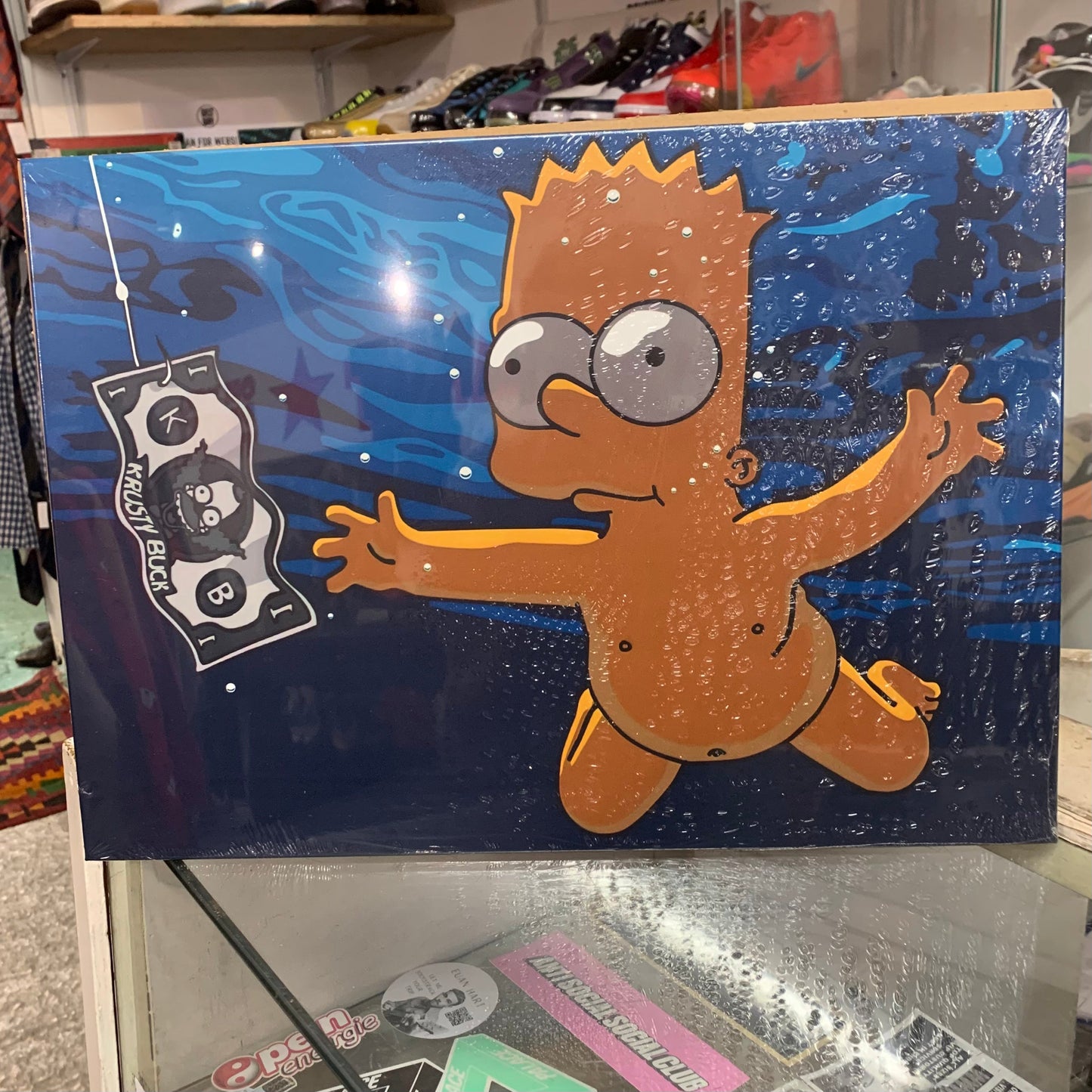 Bart Simpson Nirvana Displate Poster